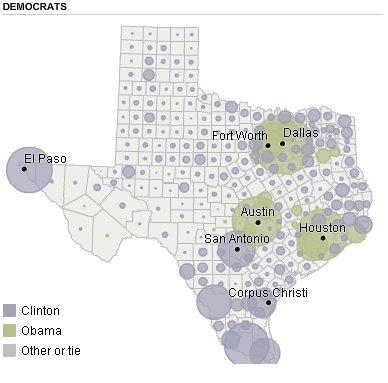 maps of texas counties. Texas Democratic Electoral Map